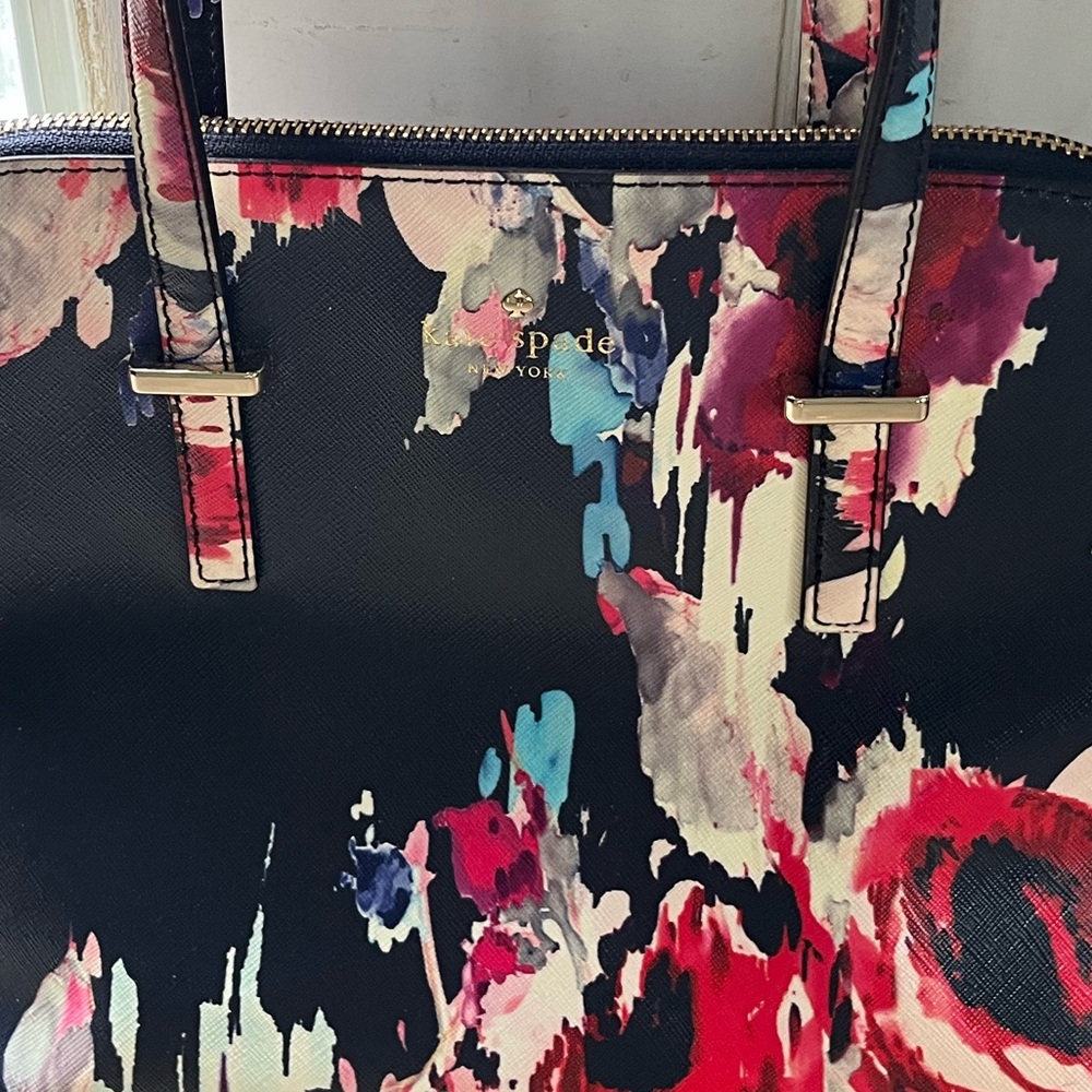 Kate Spade, floral, leather bag - Picture 4 of 11